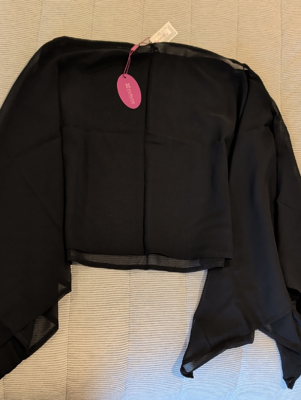 Black Women's Chiffon Layered Top